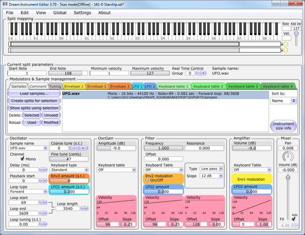 Instrument Editor